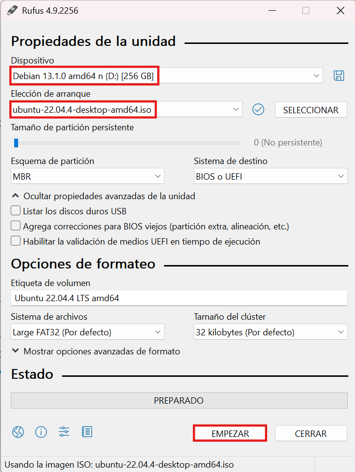 instalar linux mint desde USB